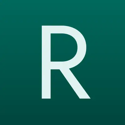 Rehau, производственная компания пластиковых окон и дверей, лого-визитка